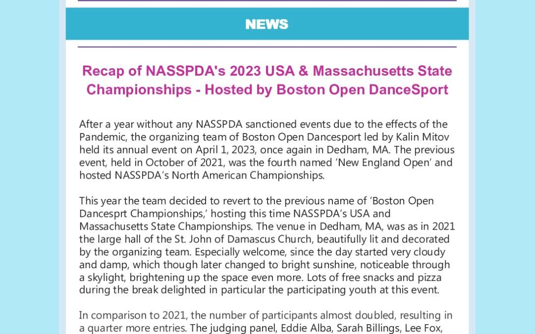 April 2023 E-Newsletter