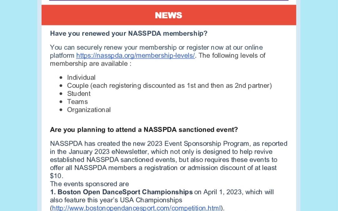 March 2023 E-Newsletter