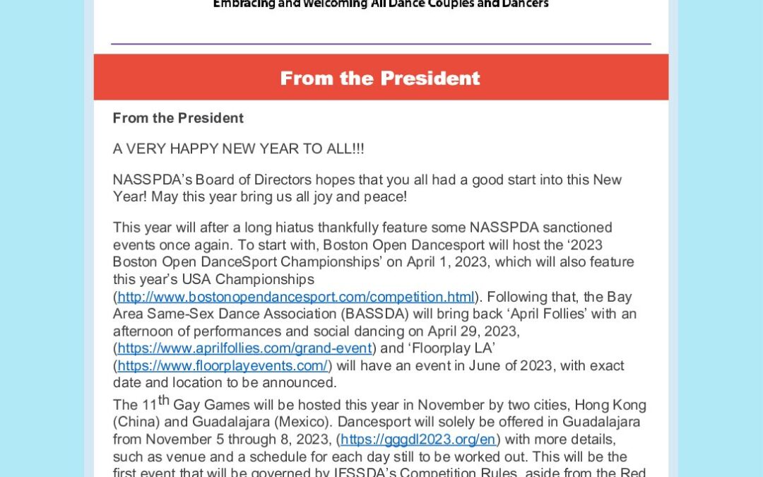 january 2023 newsletter